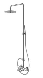 Kolumna prysznicowa z okrągłą deszczownicą 20 cm Kohlman Roxin QW277R chrom