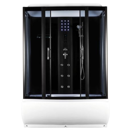 Przejdź do produktu Kabina prostokątna 151x91x225 cm Kerra Mocca 150 z hydromasażem 