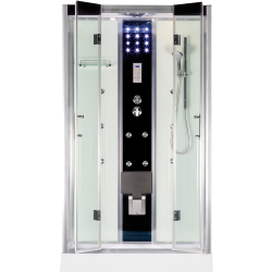 Kabina prysznicowa z hydromasażem i brodzikiem 120x80x217 cm Kerra Tuluza