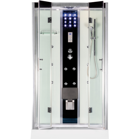 Przejdź do produktu Kabina prysznicowa hydromasażowa 120x80 cm z brodzikiem  Kerra Tuluza