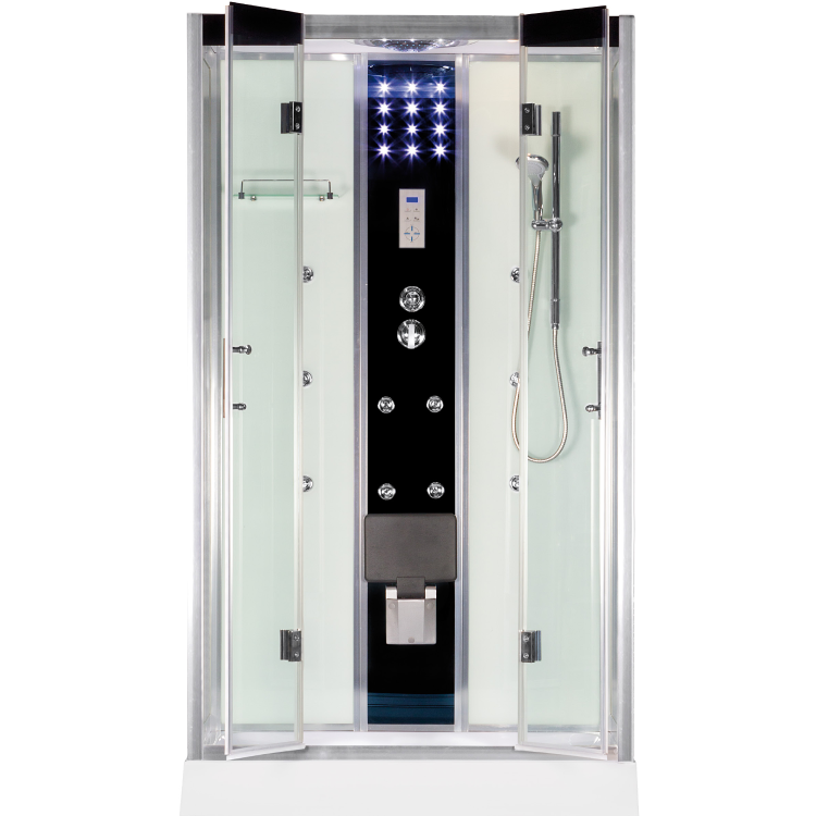 Kabina prysznicowa z hydromasażem i brodzikiem 120x80x217 cm Kerra Tuluza