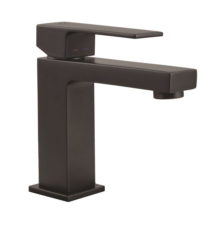 Bateria umywalkowa 14 cm z korkiem klik-klak Paffoni ELLE EL071KNO czarny mat