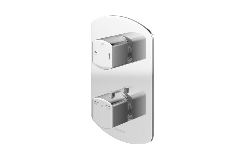Bateria podtynkowa termostatyczna 2-drożna Kohlman Foxal QW432F chrom 