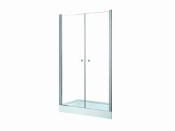 Drzwi prysznicowe wahadłowe 90x195 cm Besco Sinco Due 90