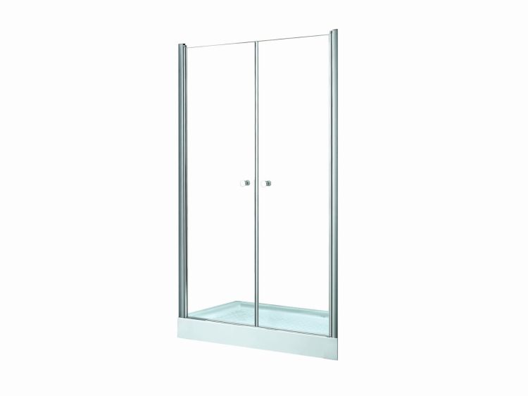 Drzwi prysznicowe wahadłowe 90x195 cm Besco Sinco Due 90