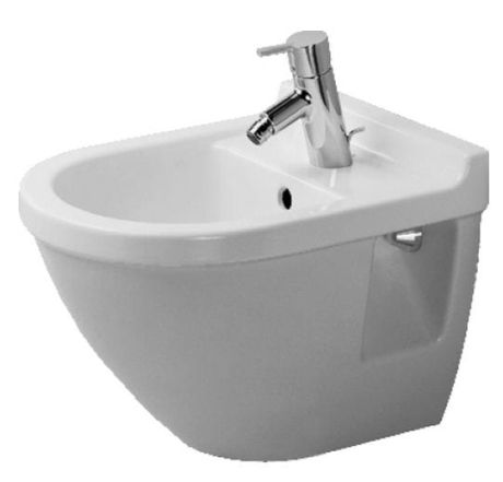 Przejdź do produktu Bidet wiszący Compact z przelewem oraz półką na baterię 36x47,5 cm Starck 3 Duravit 223115