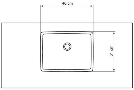 Przejdź do produktu Umywalka kompozytowa na indywidualny wymiar, na zamówienie z misą Box
