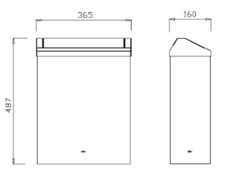 Przejdź do produktu Pojemnik na odpadki ze stali nierdzewnej Makoinstal C7525TS