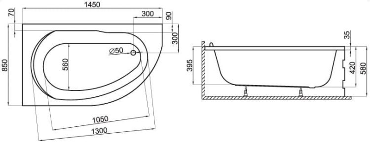 wanna Polimat Standard rys. tech.
