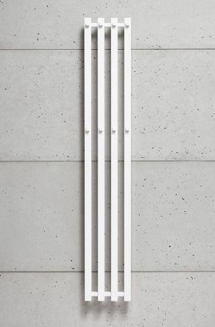 Przejdź do produktu Grzejnik łazienkowy, pionowy 11x150 cm PMH Pluto P2W/2 biały