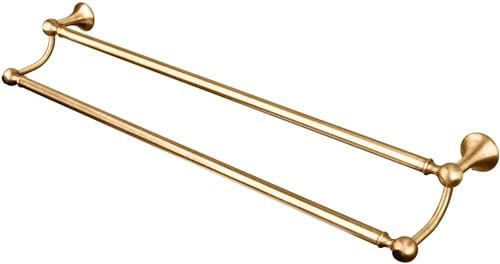 Akcesoria łazienkowe wieszak podwójny 40 cm B&A seria Regency RE 216 bronzo
