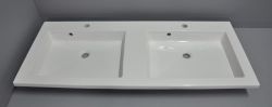 Umywalka podwójna konglomeratowa 160x60 cm Basic 160/2