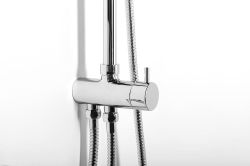 Zestaw prysznicowy z okrągłą deszczownicą 30 cm i baterią ścienną kompletna Sapho 1202-13+KA11 chrom