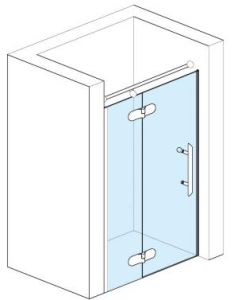 Drzwi prysznicowe 90 cm SanSwiss Pur PU13G0901007