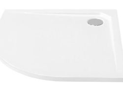  Brodzik półokrągły płaski 90x90x2 cm Asco Ultraslim 90
