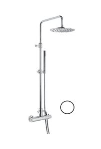 Kolumna prysznicowa z deszczownicą i baterią termostatyczną biały Emmevi 4530584BO