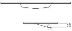 Umywalka Solid Surface na indywidualny wymiar z komorą Edge 48x30 z odpływem liniowym SOL