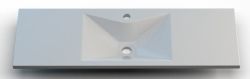 Umywalka naszafkowa konglomeratowa 110x40 cm Cross 110