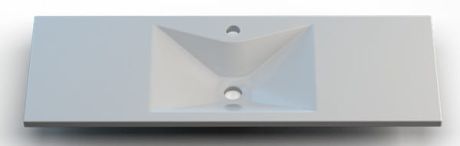 Przejdź do produktu Umywalka 110x40 cm naszafkowa konglomeratowa Cross110