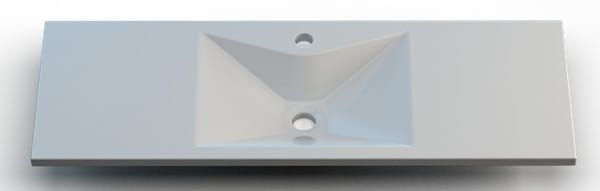 Umywalka naszafkowa konglomeratowa 110x40 cm Cross 110
