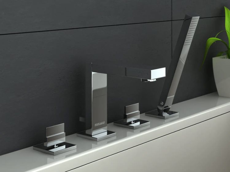 Bateria wannowa 4-otworowa Kohlman chrom Excelent QB240H