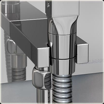 Bateria bidetowa bidetka Kohlman Axis QW138N chrom