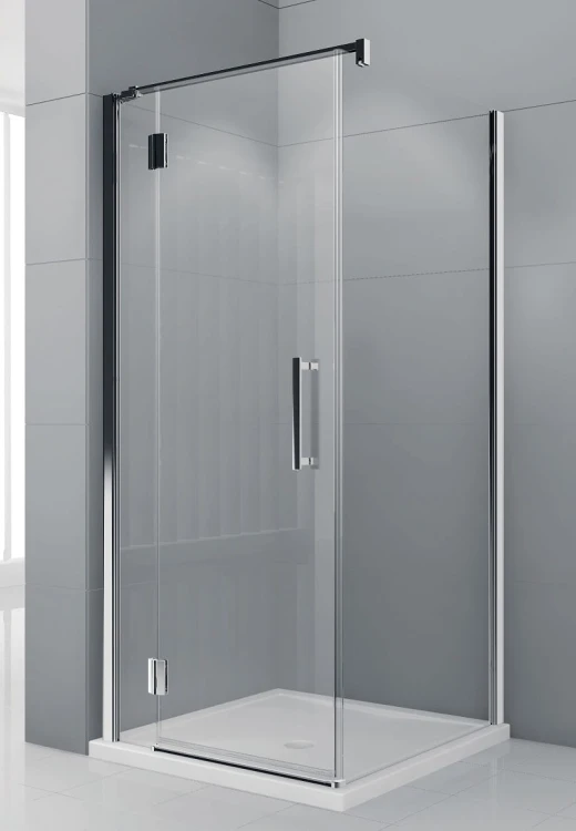 Kabina prysznicowa 120x120 cm z drzwiami i ścianką stałą Novellini Modus MODUSGF120+MODUSF120-1K