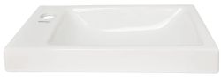 Umywalka meblowa prostokatna 43x23,5 cm Kerra Rimini L lewa