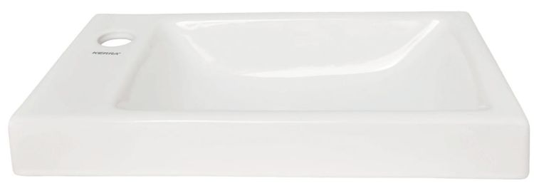 Umywalka meblowa prostokatna 43x23,5 cm Kerra Rimini L lewa