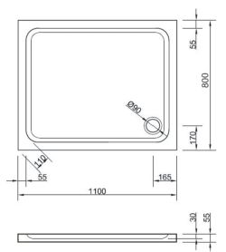 rysunek techniczny brodzik prostokątny 110x80 akrylowy.JPG