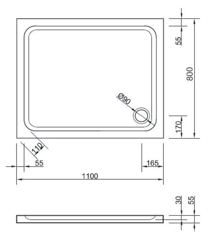 rysunek techniczny brodzik prostokątny 110x80 akrylowy.JPG