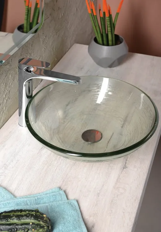 Bateria umywalkowa 31 cm wysoka z długą wylewką Sapho Corneli CE07 chrom