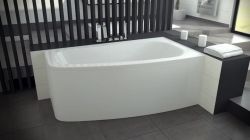 Wanna asymetryczna 150x80 cm Besco Luna 150 prawa