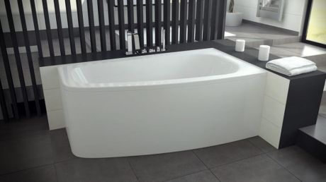 Przejdź do produktu Wanna asymetryczna 150x80 cm Besco Luna 150 prawa #WAL-150-NP