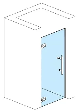 Drzwi prysznicowe wymiar specjalny do 100 cm SanSwiss Pur PUR1GSM11007