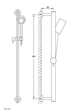 Przejdź do produktu Zestaw prysznicowy Steinberg seria 100 chrom 1001622