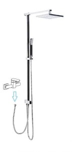 Zestaw prysznicowy z deszczownicą Sapho Spy 1202-16+PY11 chrom
