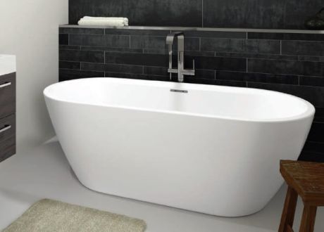 Przejdź do produktu Wanna wolnostojąca 180x80 cm Riho Inspire B085001005 biały połysk