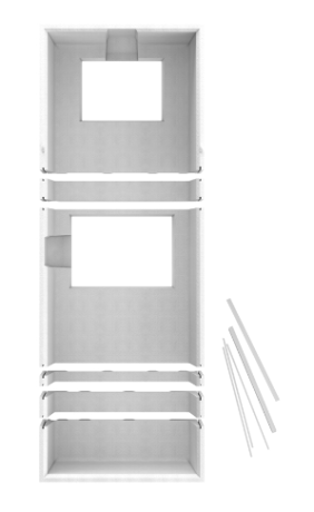 Przejdź do produktu Nośnik do wanny prostokątnej 170x80x64,5 cm Schedpol 1.032 170cm