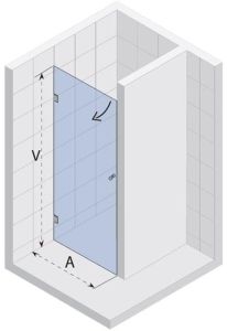 Drzwi prysznicowe 70x200 cm Riho Scandic Lift M101 GX0608201