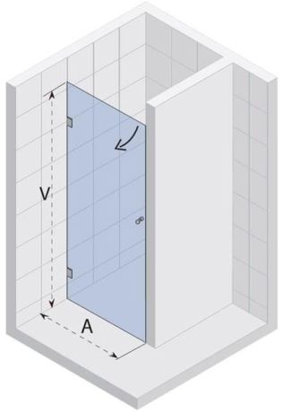 Przejdź do produktu Drzwi prysznicowe wnękowe 70cm Riho Scandic Lift-Mistral M101 GX0608201 