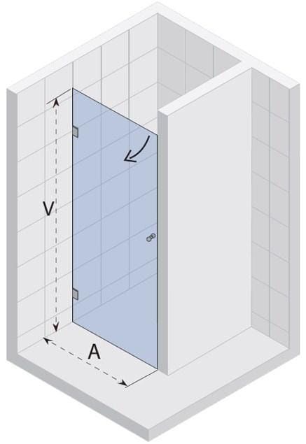 Drzwi prysznicowe 70x200 cm Riho Scandic Lift M101 GX0608201