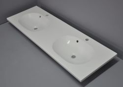 Umywalka podwójna konglomeratowa 160x48 cm Dublin 160/2