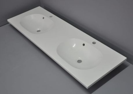 Przejdź do produktu Umywalka podwójna konglomeratowa 160x48 cm Dublin 160/2