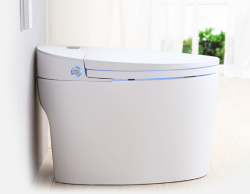 Elektroniczna toaleta WC myjąca stojąca Major&Maker LUXURIOUS biały - sterowanie z boku