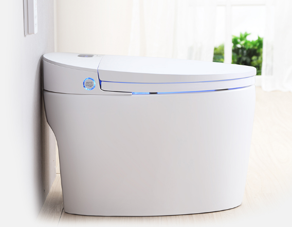 Elektroniczna toaleta WC myjąca stojąca Major&Maker LUXURIOUS biały - sterowanie z boku