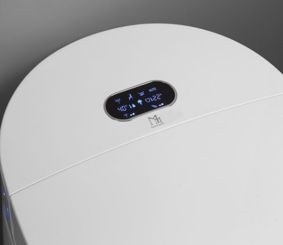 Elektroniczna toaleta WC myjąca stojąca Major&Maker LUXURIOUS biały - wyświetlacz