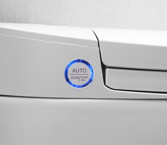 Elektroniczna toaleta WC myjąca stojąca Major&Maker LUXURIOUS biały - przycisk sterujący