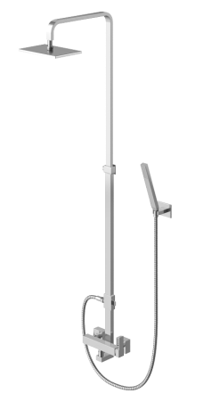 Przejdź do produktu Zestaw prysznicowy z deszczownicą 20x15 cm Kohlman chrom Excelent QW276H chrom