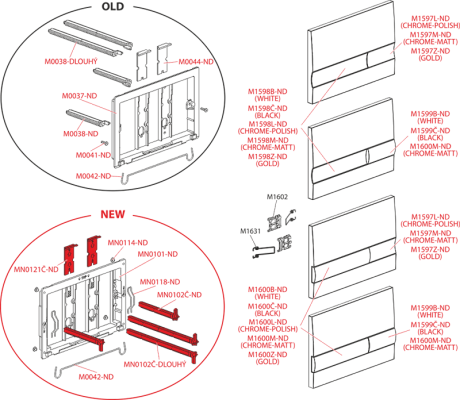 Przejdź do produktu Przycisk spłuczki podtynkowej chrom połysk Alca M1721